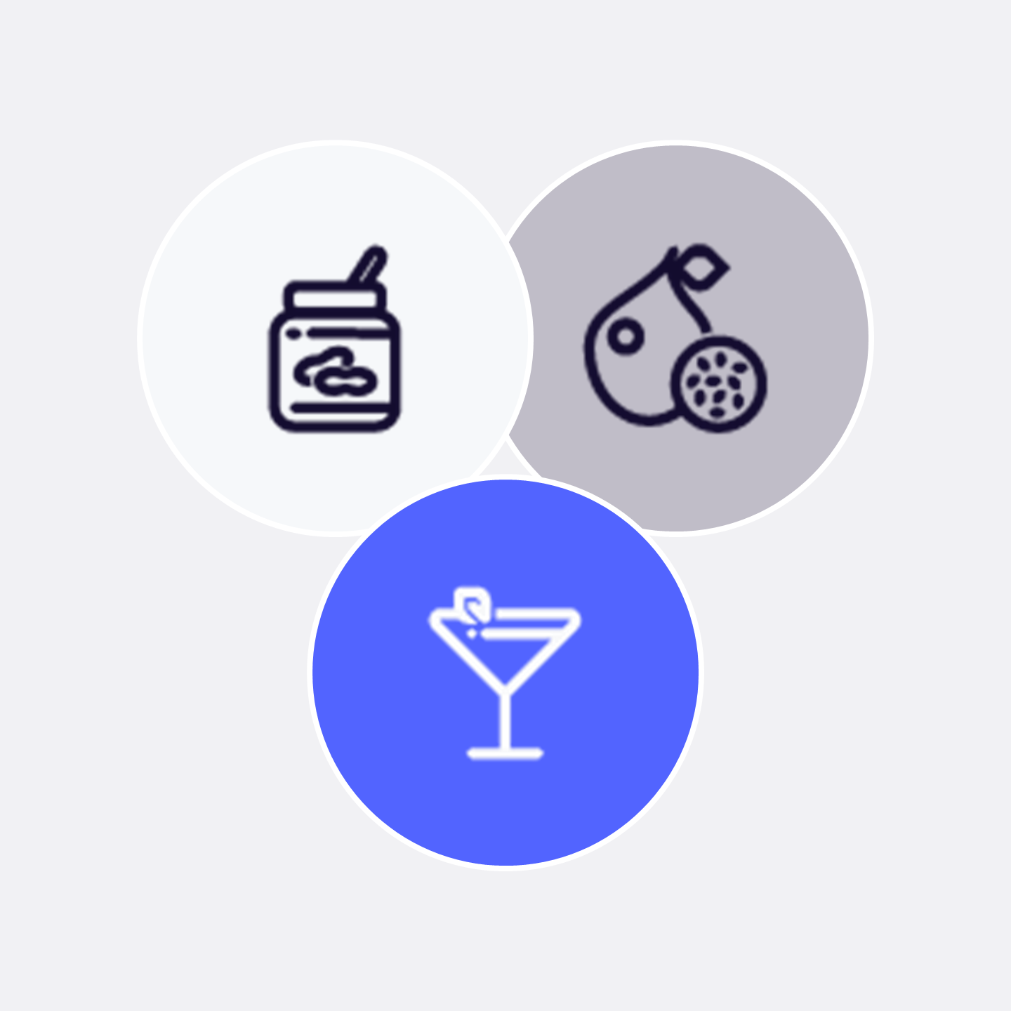 Peanut Butter, Passion Fruit and Espresso Martinis