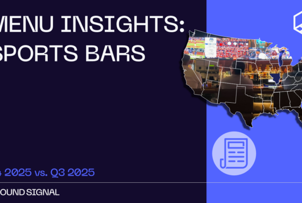 Sports Bars Menu Insights Q4 2025