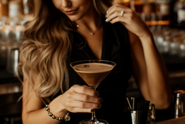 Espresso Martini cocktail insights highlighting happy hour, brunch, and date night occasions along with speakeasy and rooftop venues where the cocktail over-indexes.
