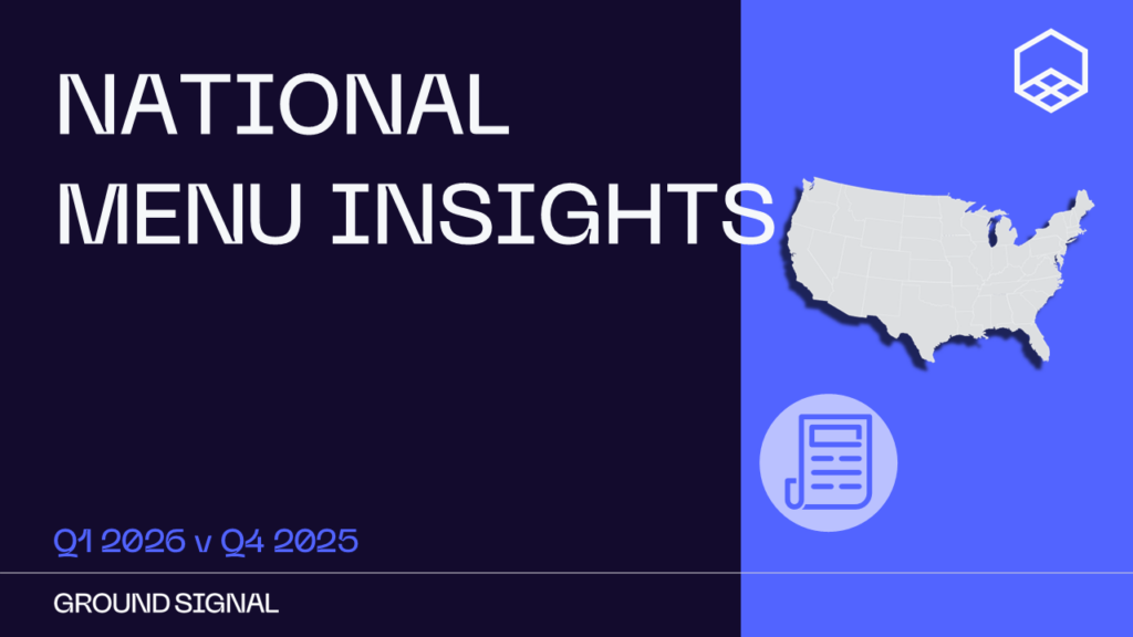 Q1 26 Independent On-Premise Menu Analytics