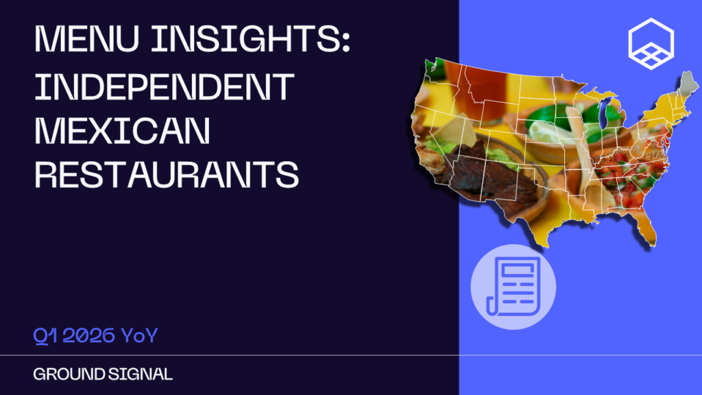 Independent Mexican Restaurant Menu Q1 2026