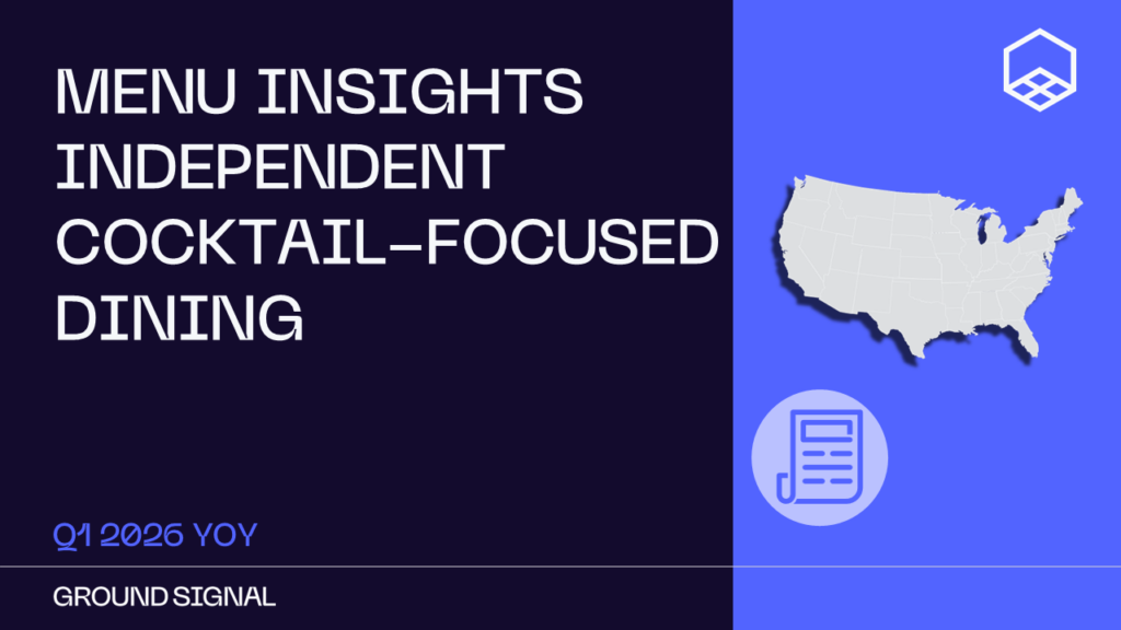 Cocktail Focused Dining National Menu Insights
